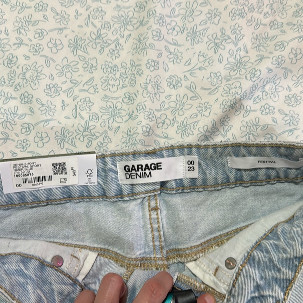 Garage denim jean shorts